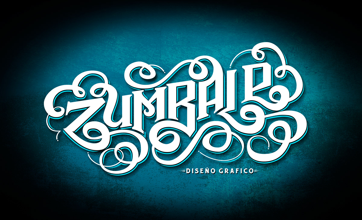 lettering Handlettering Zumbale handtype Logotype mexico diseño logo brand hadmade vector identity