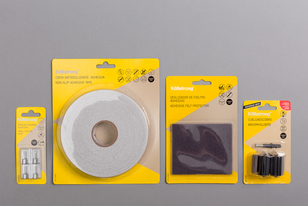 Kärlstrong packs tape yellow tools sticks barcelona design Geometrical