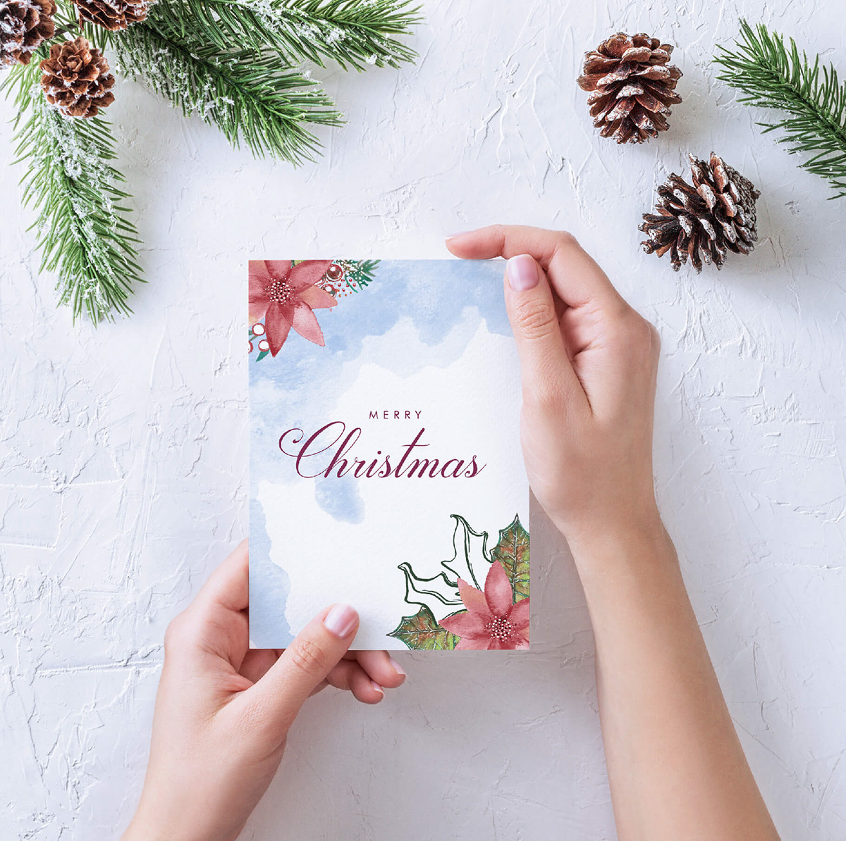 creative crafts   Christmas DIY watercolour product design  Merry Christmas graphic design  design