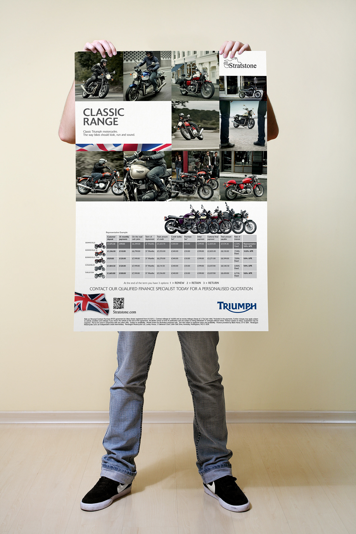 Harley-Davidson triumph posters A1's stratstone
