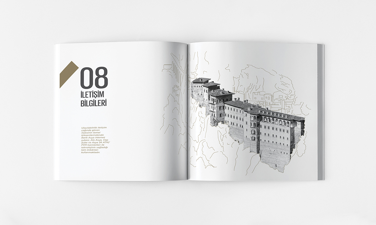 annual report book cover font portfolio infographic magazine report brochure catalog Bank logo logofolio mock minimal
