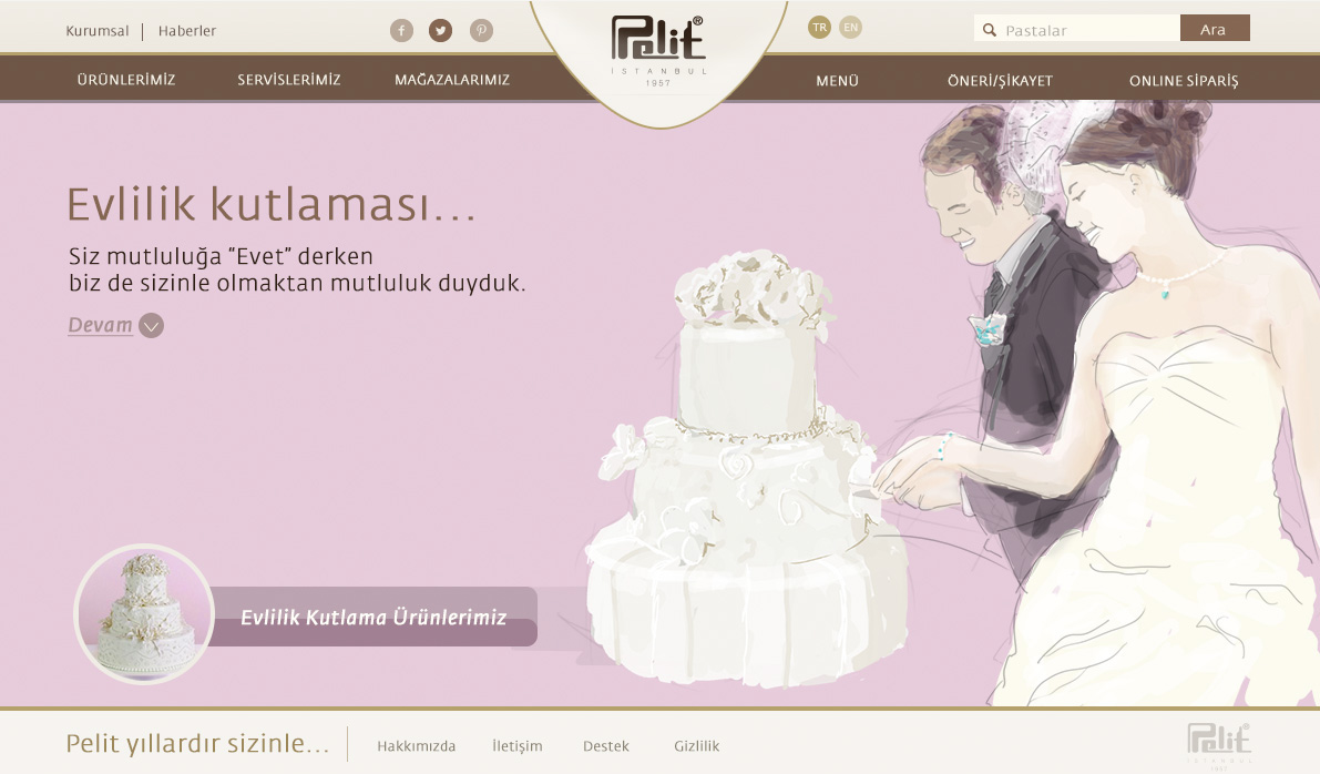 Pelit Patisserie chocolate online pastane çikolata cake