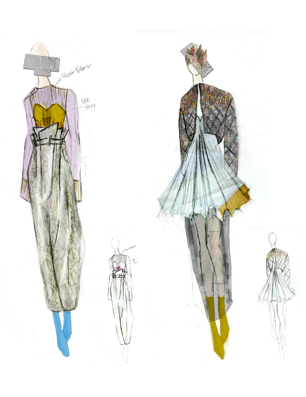 SAIC Fashion Rewinding stockholm syndrome Senior Collection spring collection fashion illustration