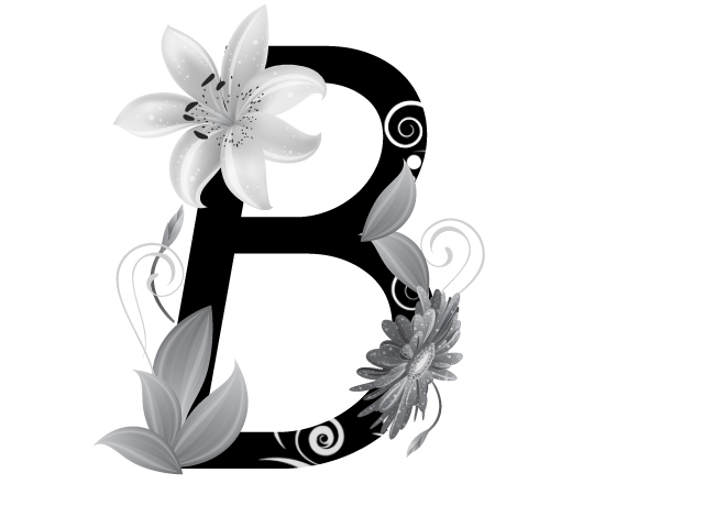flower font myriad Style