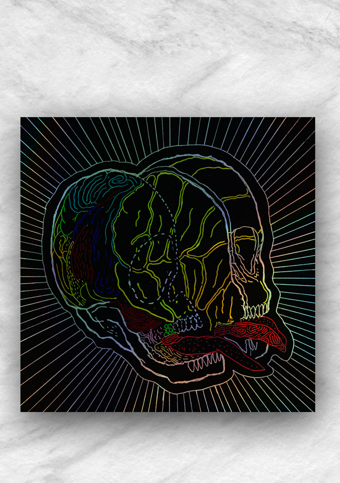 booooooom stickers contest skull hologram