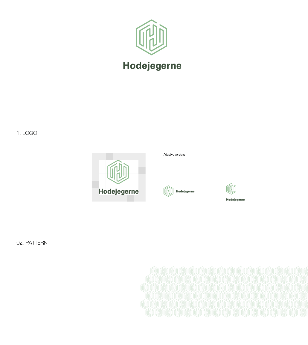 brand logo Geometrical minimalistic green official
