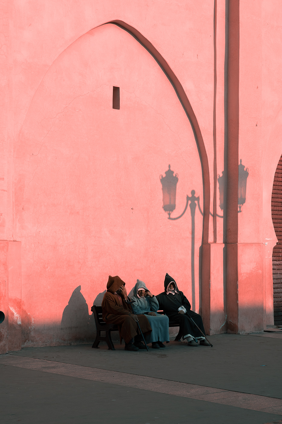 minimal street photography People Photography colorful simplicity afternoon pink fine art art photography atmospheric
