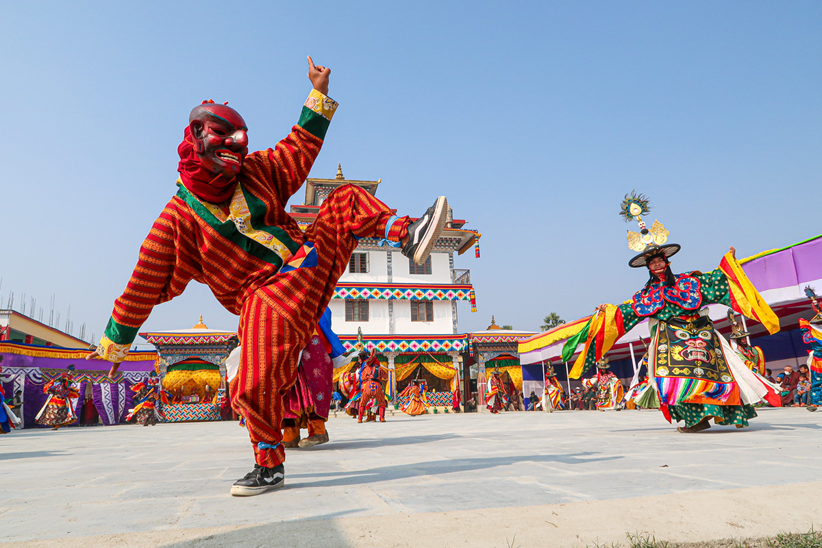Adobe Portfolio Mahabodhi temple  Bodhgaya Pray DANCE   mask dance Tibetan Buddhism Buddhist