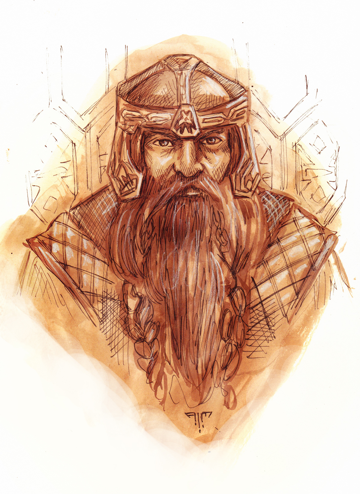 illustrations characters lordoftherings middleearth hobbit bilbo frodo Gollum gandalf legolas traditional Paintings