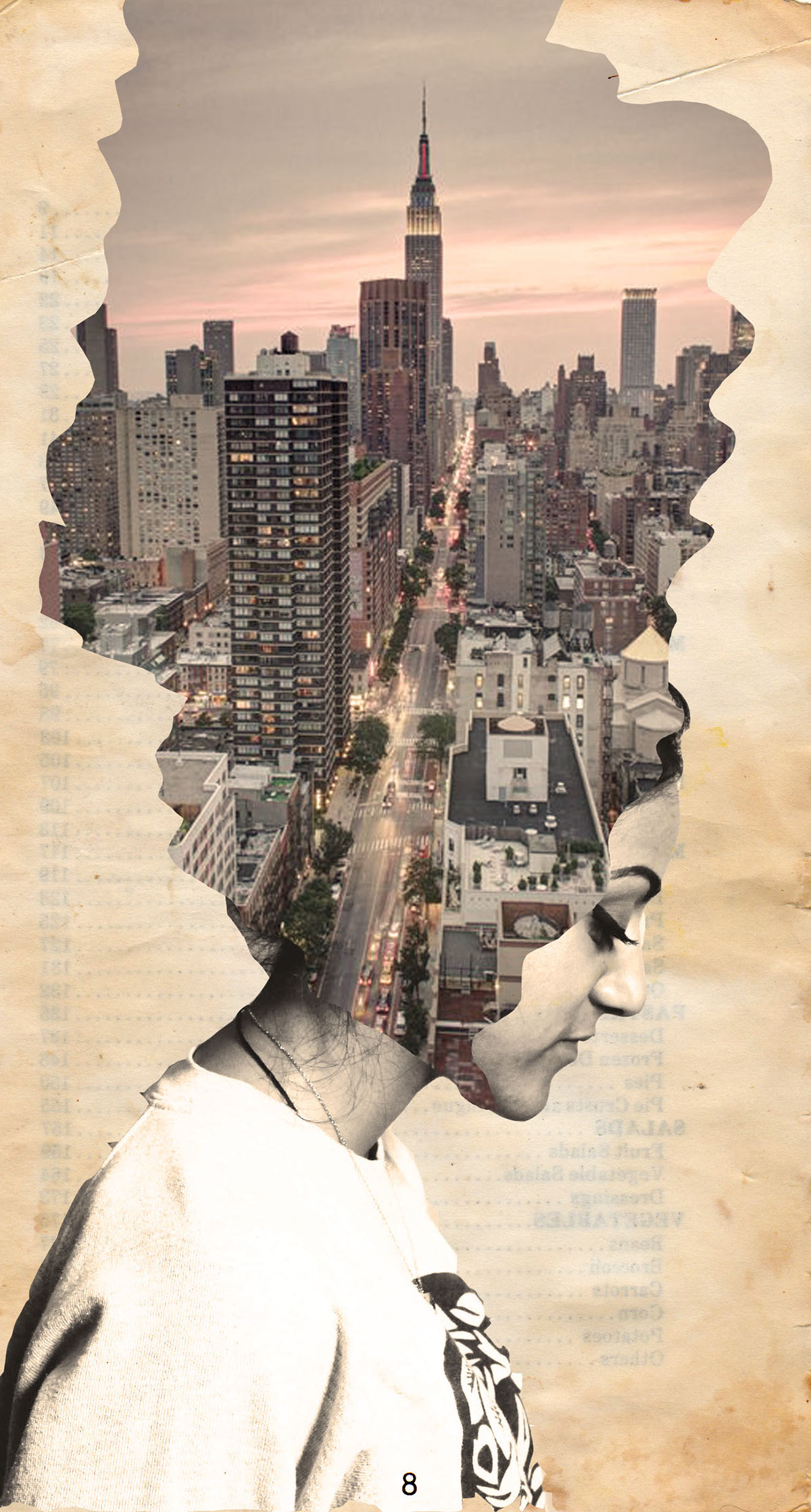 Conceal and Reveal hidden emotions feelings city double exposure pictures