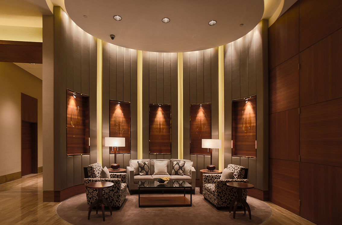 hotel Lobby residences apartments lighting lounge furniture