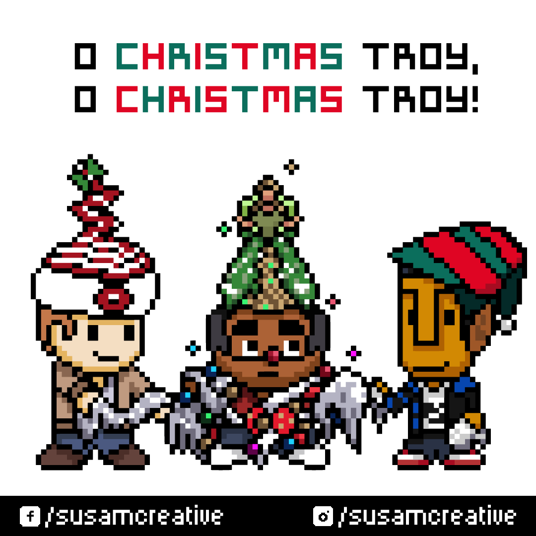 Christmas christmas Tree christmas troy community pixel Pixel art troy and abed