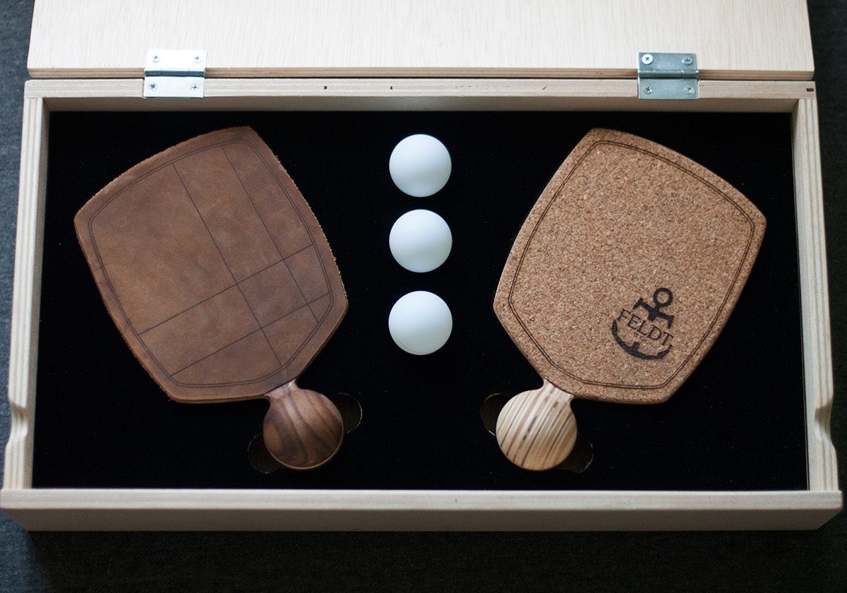 feldt paddles Paddle ping pong table tennis ball wood leather anchor laser cut