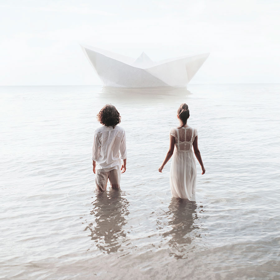 couple dreamy man people Photography  portrait surreal water woman