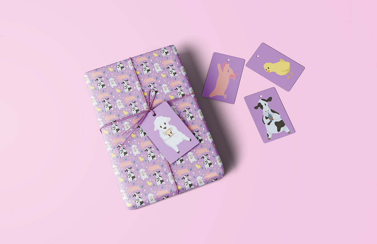 Adobe Portfolio designed for children giftwrapping kids Patterns