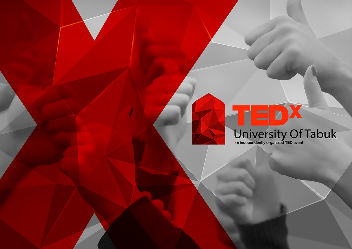 تيدكس جامعة تبوك هوية شعار TEDx tabuk University logo