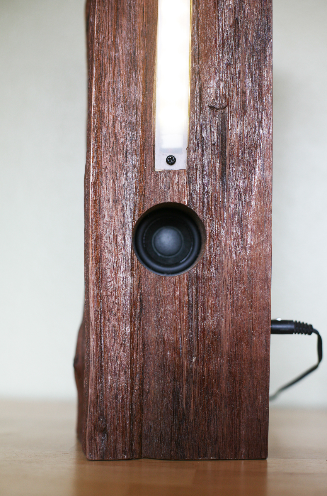 bluetooth speaker reclaimed wood