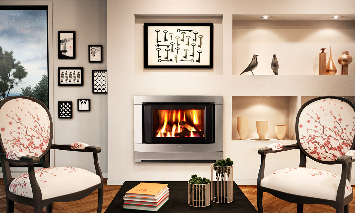 Interior fireplaces lounge 3D visualization viz visualisation rendering
