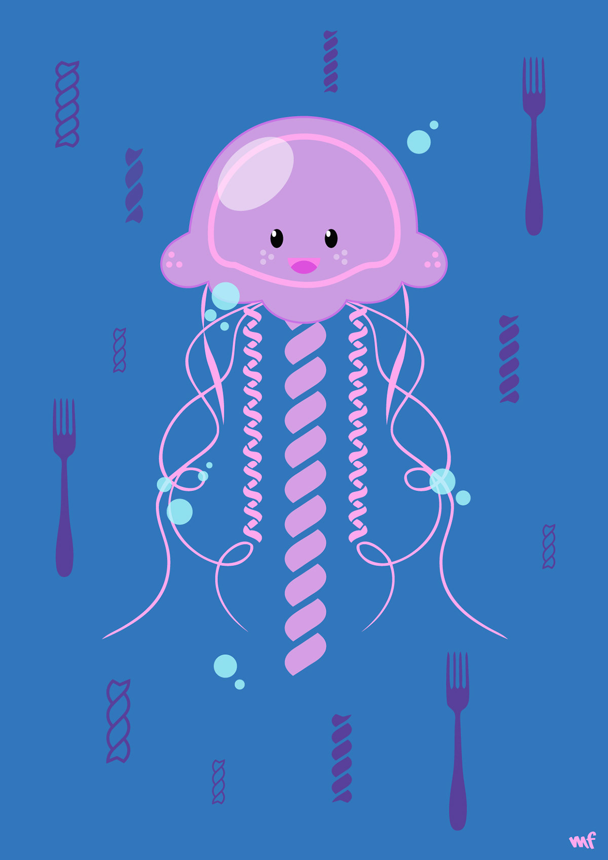 jellyfish ILLUSTRATION  Character design  Digital Art  design digital illustration digital art tentacles medusa