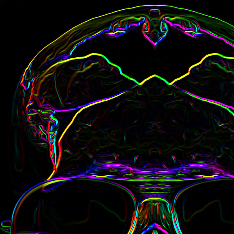 skull gradient abstract skulls colorful vibrant