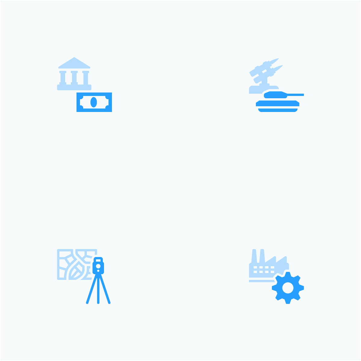 Industries icon design  icon system