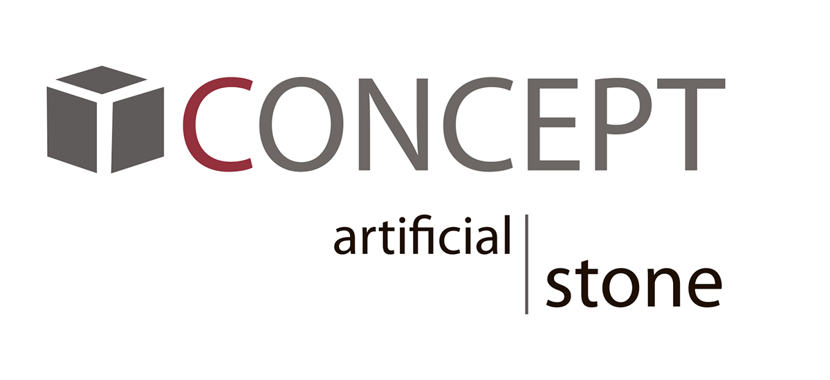 concept logo Design Studio of artificial stone brand