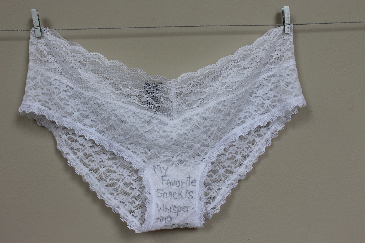 Embroidery underwear undergarment fiber