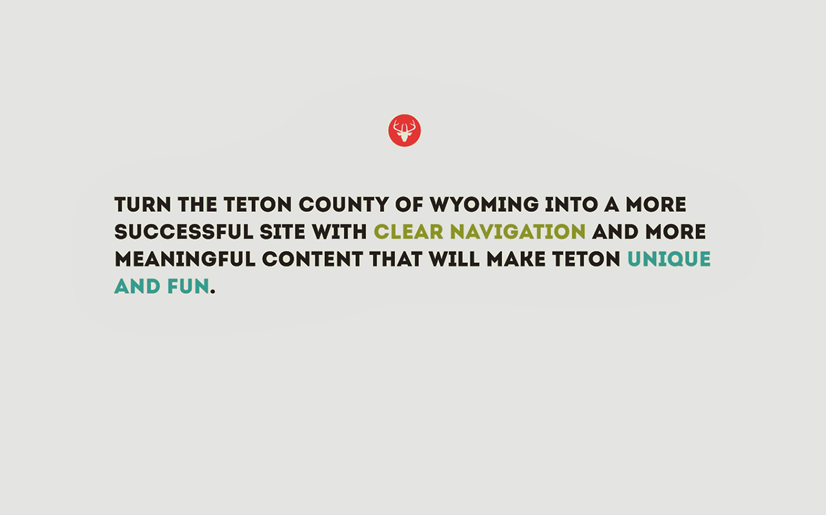 Teton County Wyoming iPad app UI ux Web