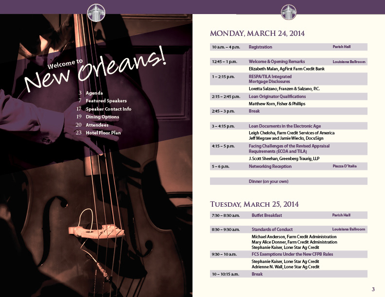 compliance new orleans louisiana conference Booklet Program