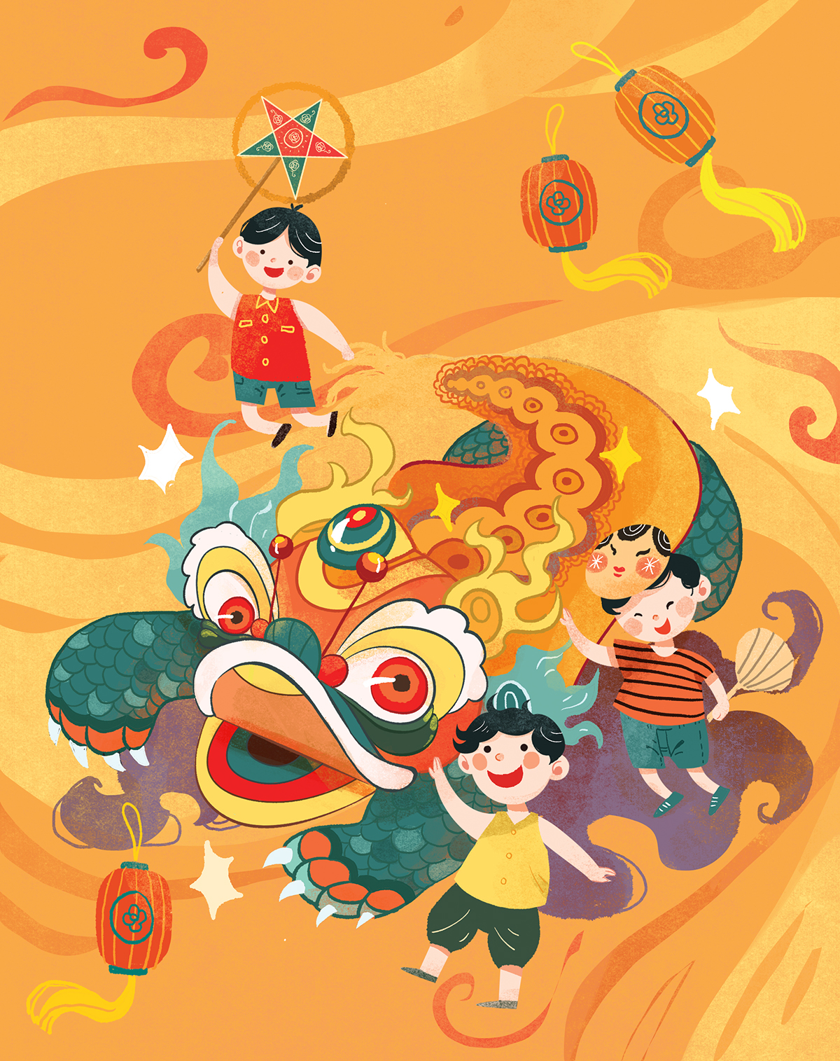 children's book ILLUSTRATION  Mangazine mid autumn festival MidAutumn vietnam