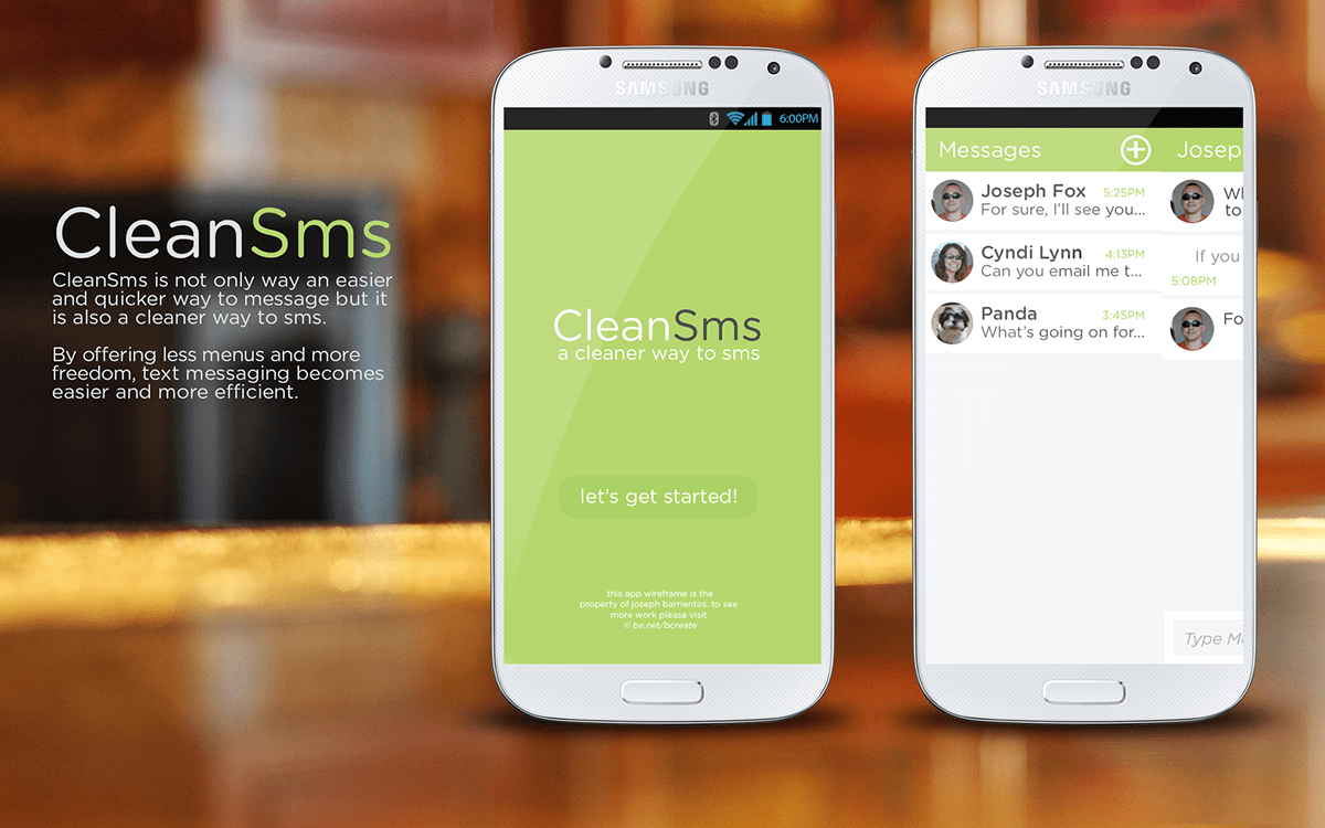 android ios apple iphone Samsung SMS messaging Appdesign Mobile UI app design SWIPE clean minimal simplistic functional