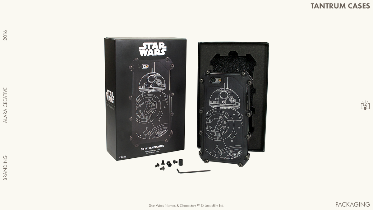 Packaging star wars phone case Slipcover box spot uv