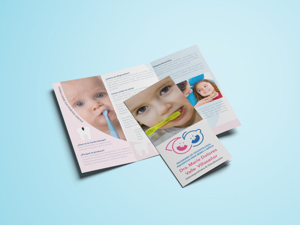 dental dentist brochure print