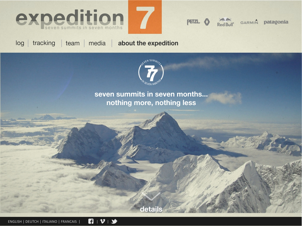 mountain climbing alpinism tracking expedition seven gray orange