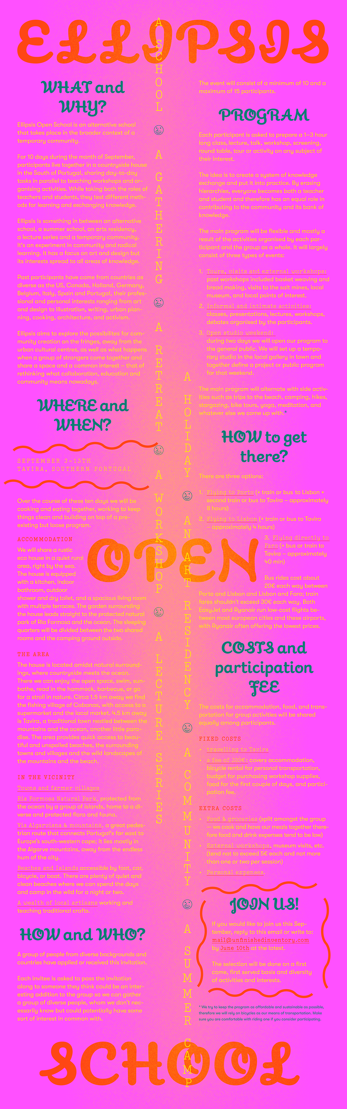 graphic design  summer school Education visual identity flyer poster Workshop branding  identity brochure