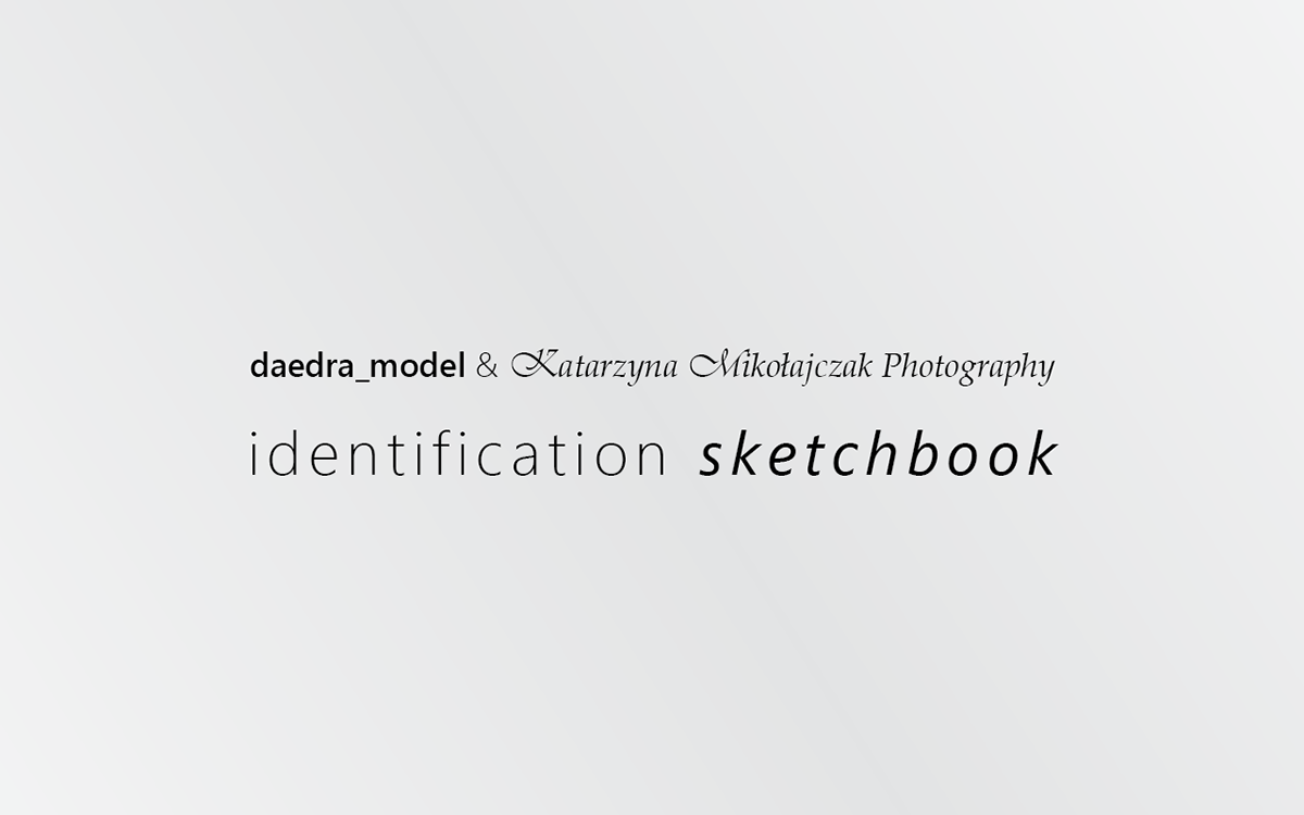 indentification logo Logotype model modelling Photography  sketchbook