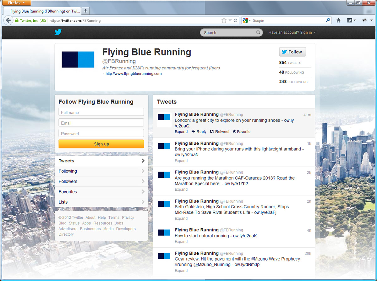 airfrance klm airfrance KLM community running social media Email