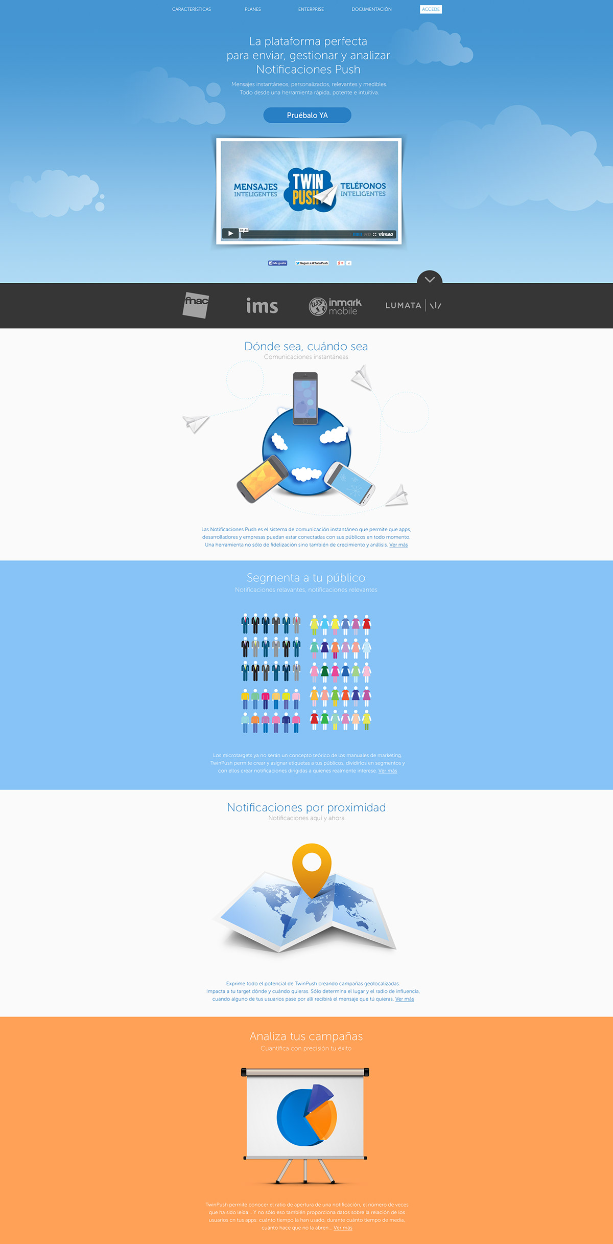 TwinPush TwinCoders Web color parallax