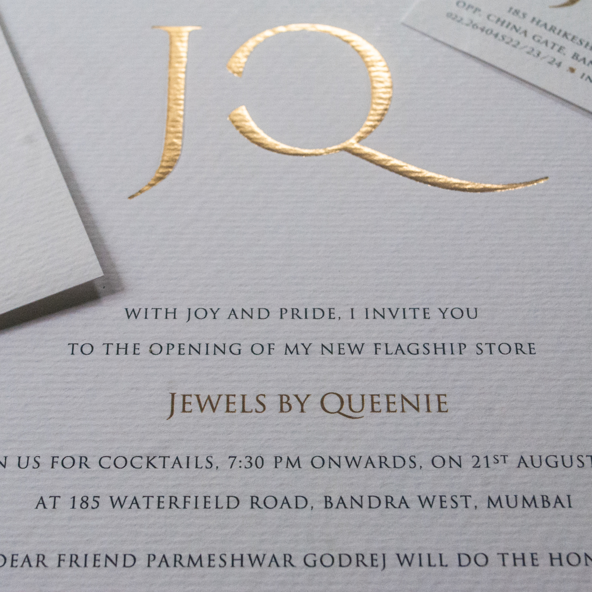 Jewellery jewelry Invitation invite store launch flagship NewStore Queenie Singh Queenie Dhody Bandra bombay Jewelery designer Jewellery Designer medusa