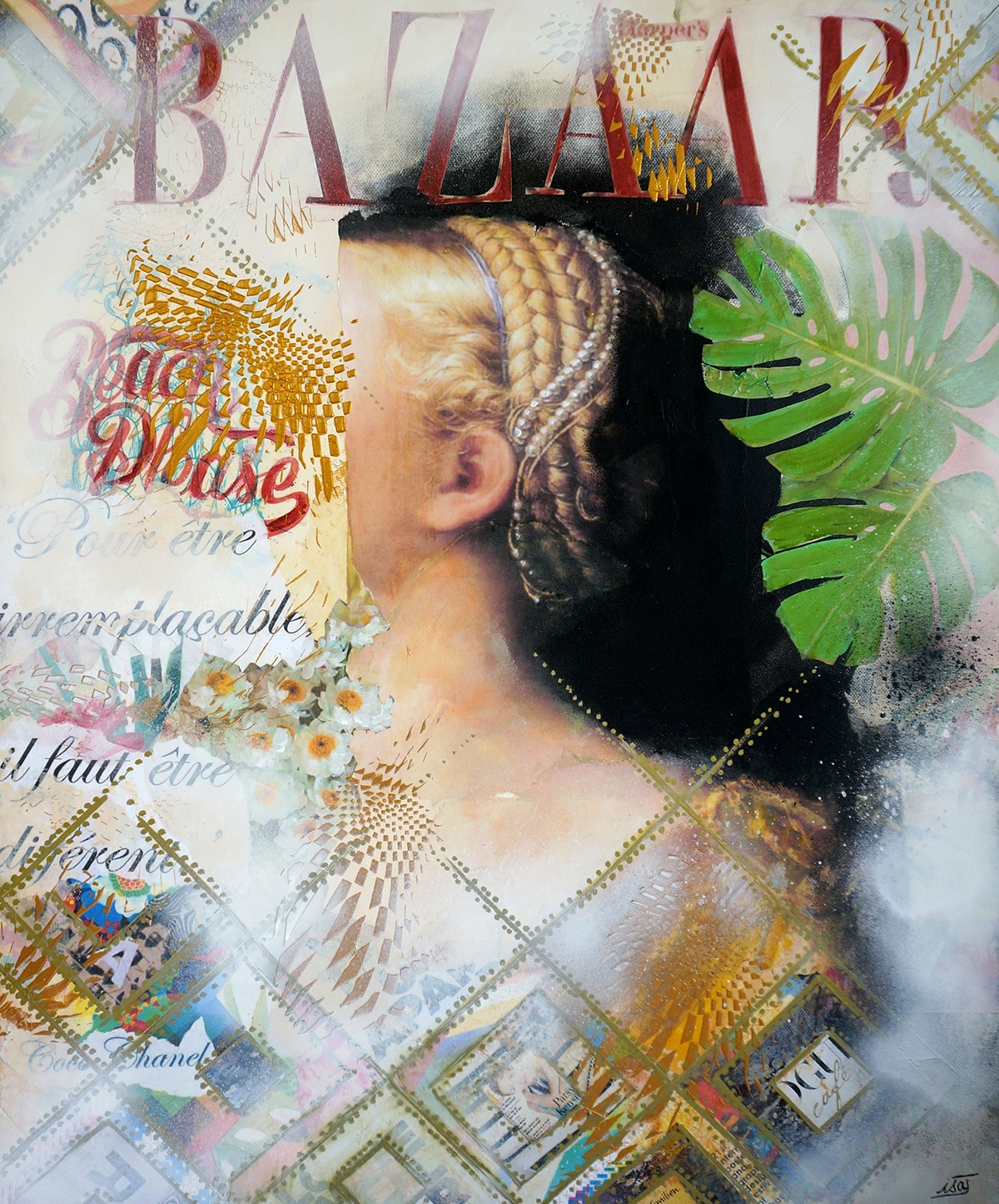 fashion magazine cover magazine Fashion  CLASSICAL AND MODERN old and new graphic portrait geometry maximalism