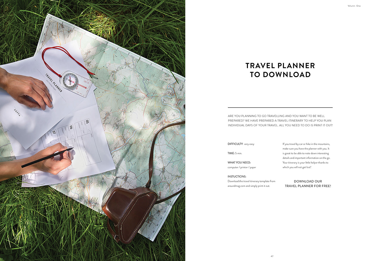 magazine Travel design