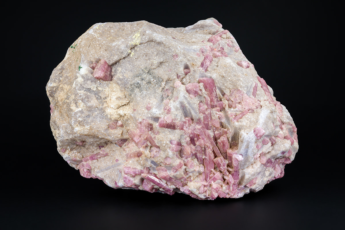 Classic circa 1960's Stewart Mine rubellite in massive lepidolite.
