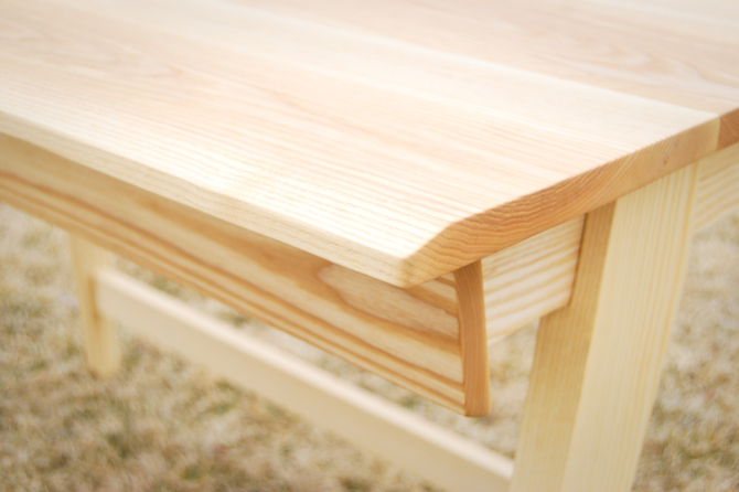 desk ash flow desk wood furniture design robyn luk