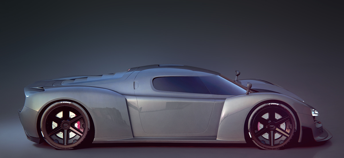 Audi quattro car supercar 3D CGI Vehicle
