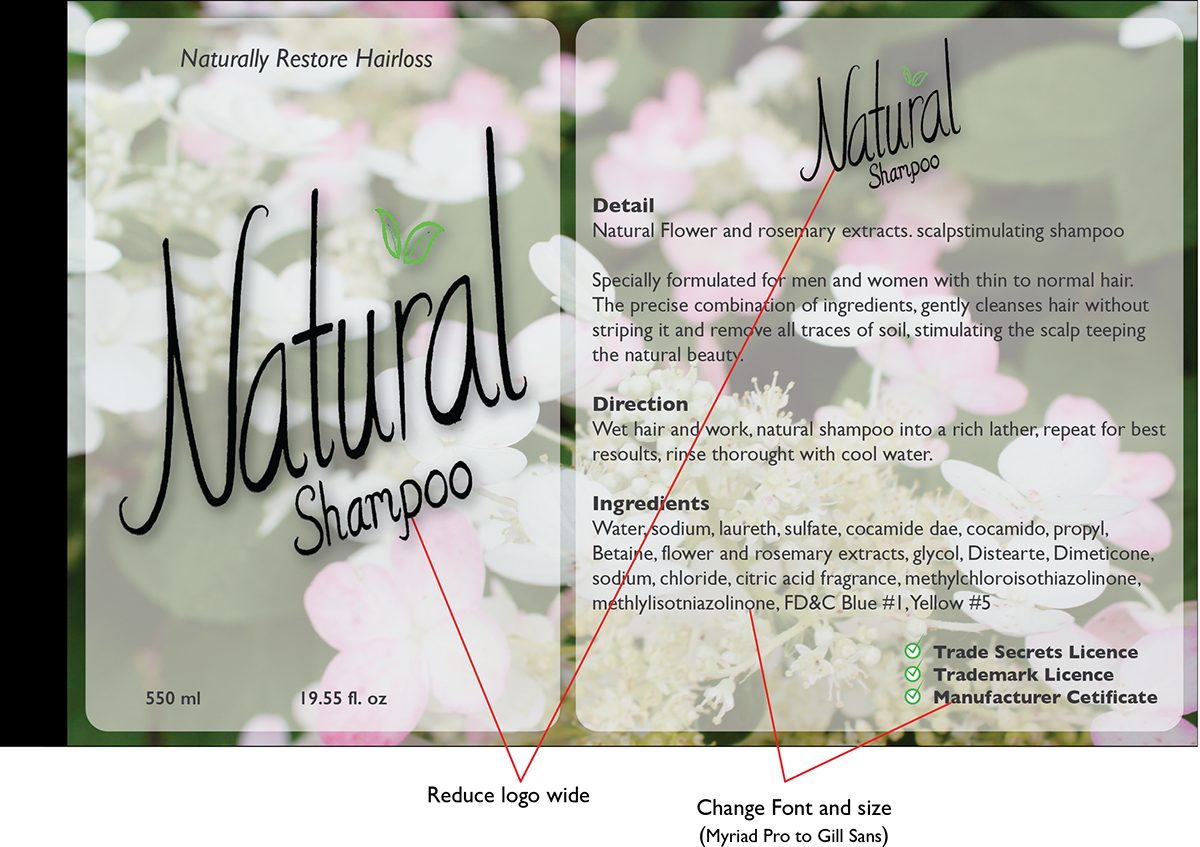 shampoo packaging hairwash natural shampoo refreshing shampoo restore hair Flowers