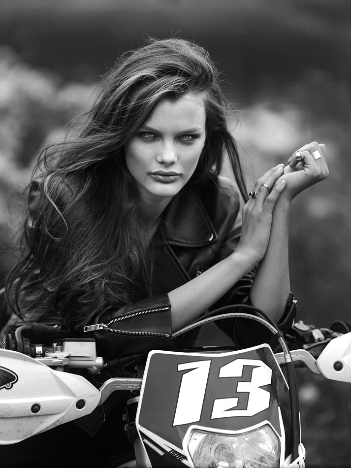 oussenko Fashion  Motosport moto Bike motobike Beautiful model krisgrikayte cover