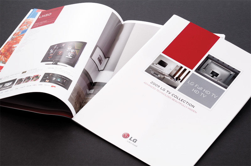 LG Electronics brochure design partisan Partisan Advertising Product Brochures A4 brochure