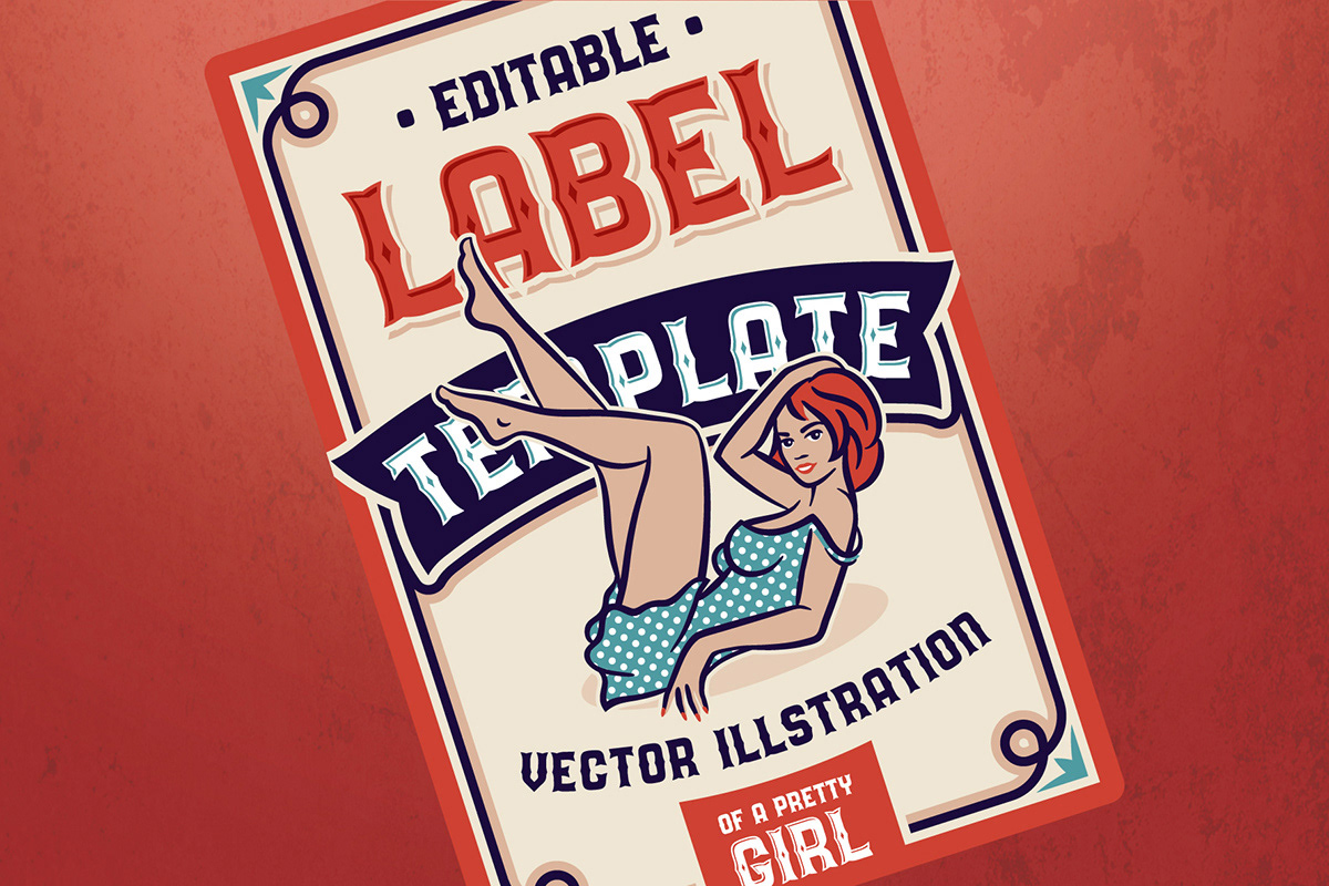 vintage Typeface pin-up Packaging font typography   lettering Label Matches Hot