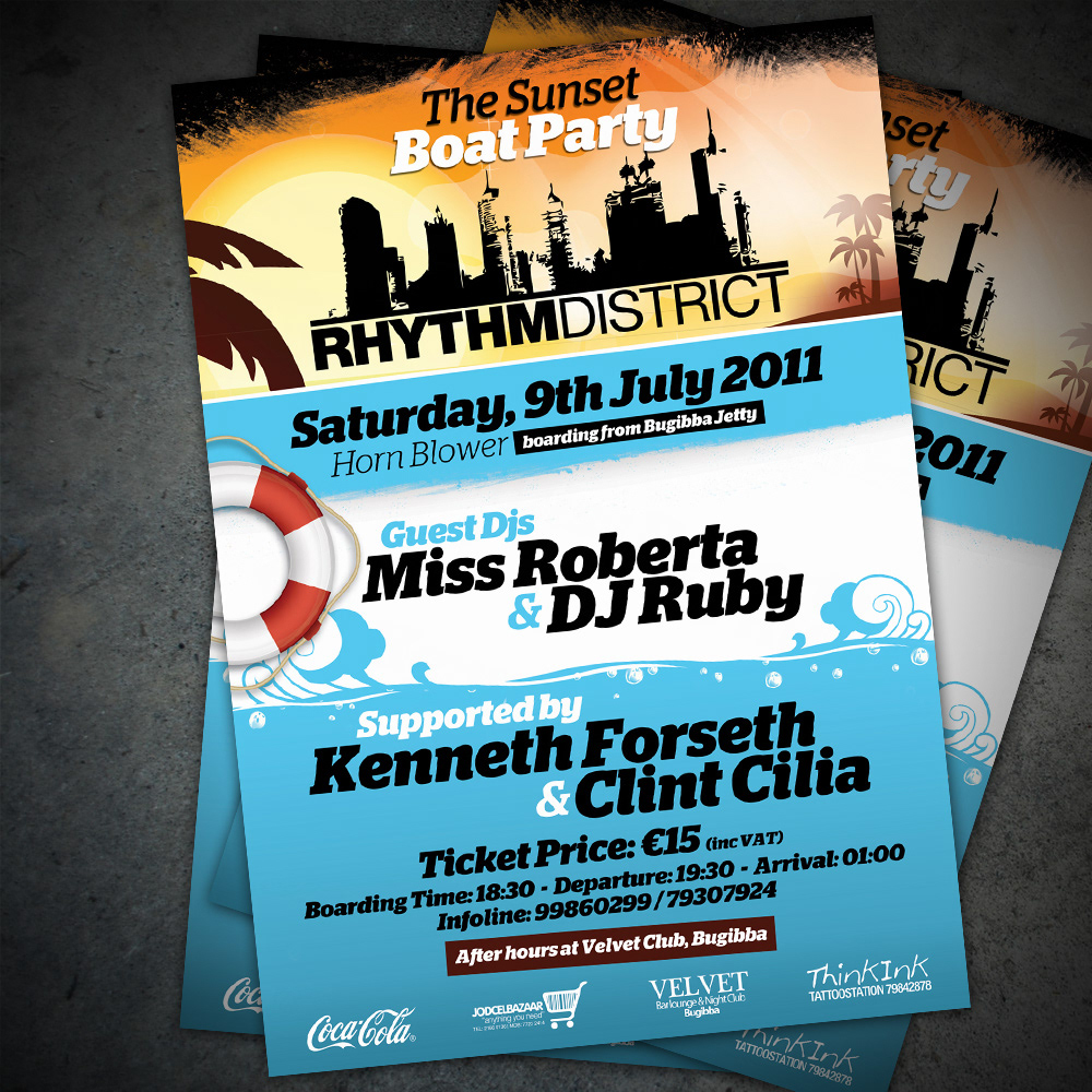 party Promotion poster tickets