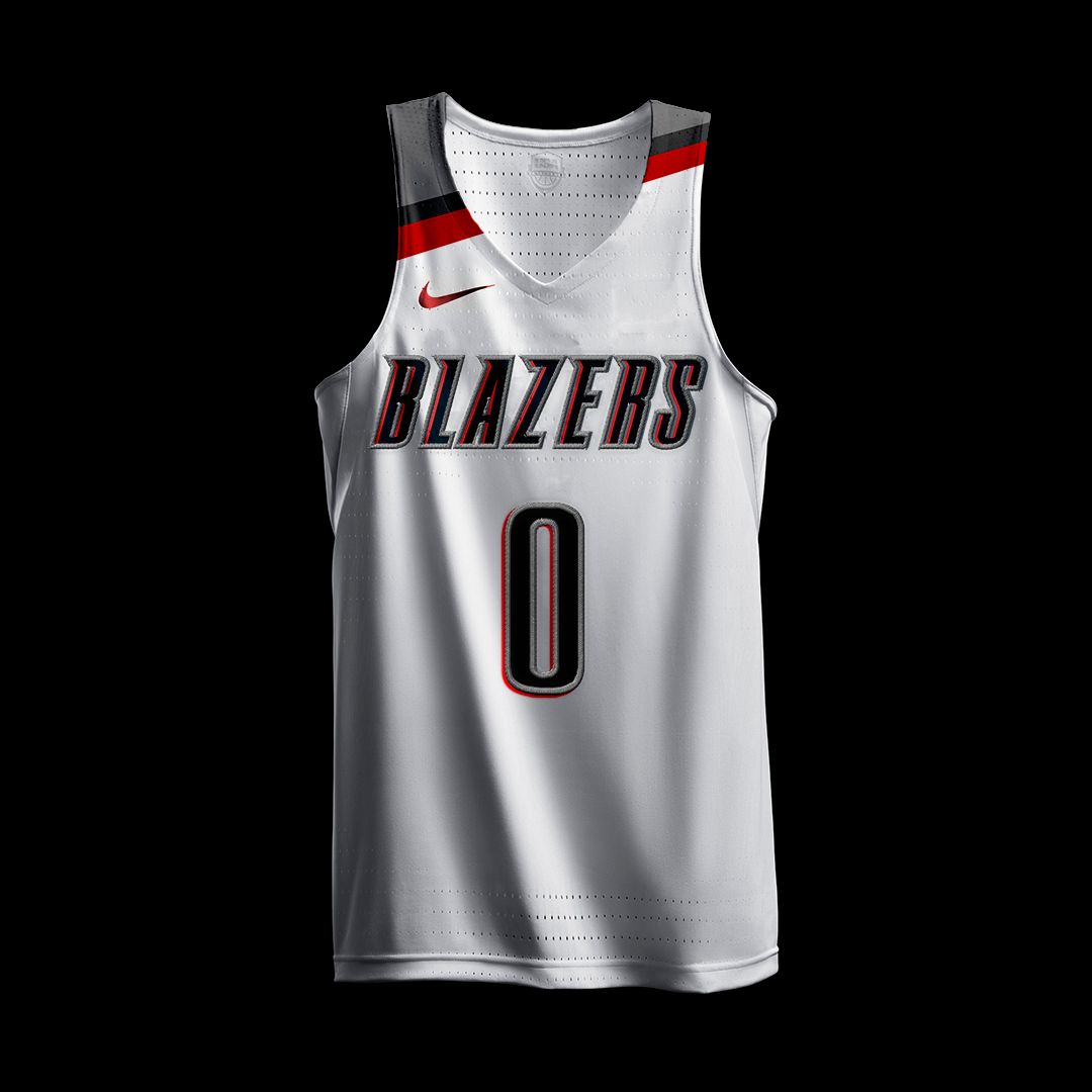 NBA basketball trailblazers jersey concept Portland Nike